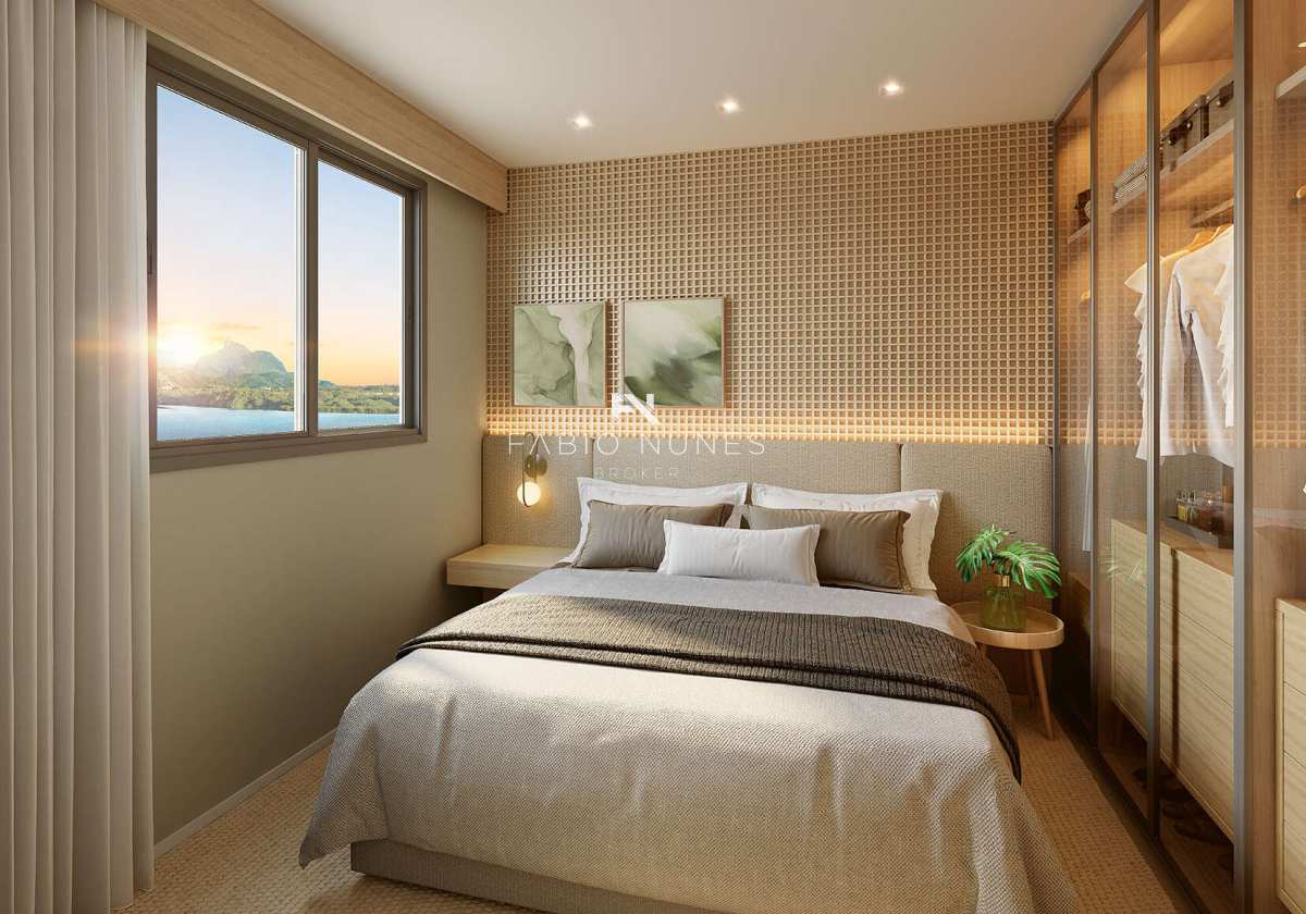 Perspectiva da Suíte. - Apartamento à venda, no Breeze Inspire Residence em Rio de Janeiro, Barra Olímpica, com 3 quartos, 70,00m²