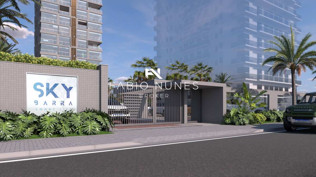 Pórtico de entrada. - Apartamento à venda, no Sky Barra Smart Life,  em Rio de Janeiro, Barra Olímpica, com 1 quarto, 50,45m²