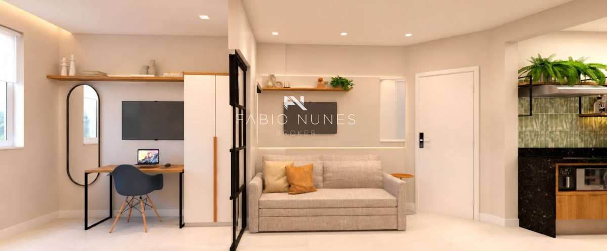 Apartamento à venda em Rio de Janeiro, Botafogo, com 1 quarto, 35,00m² - Fabio Nunes Broker