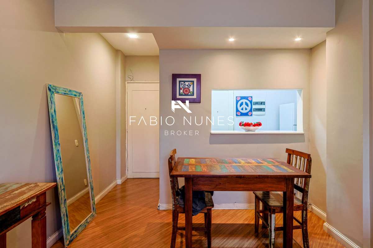 Sala de Jantar - Apartamento à venda em Rio de Janeiro, Lagoa, com 2 quartos, 71,00m²