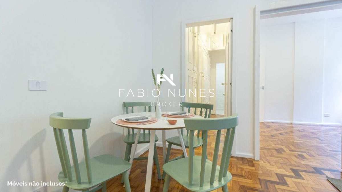 Sala em 2 ambientes. - Apartamento à venda em Rio de Janeiro, Lagoa, com 2 quartos, 66,00m²