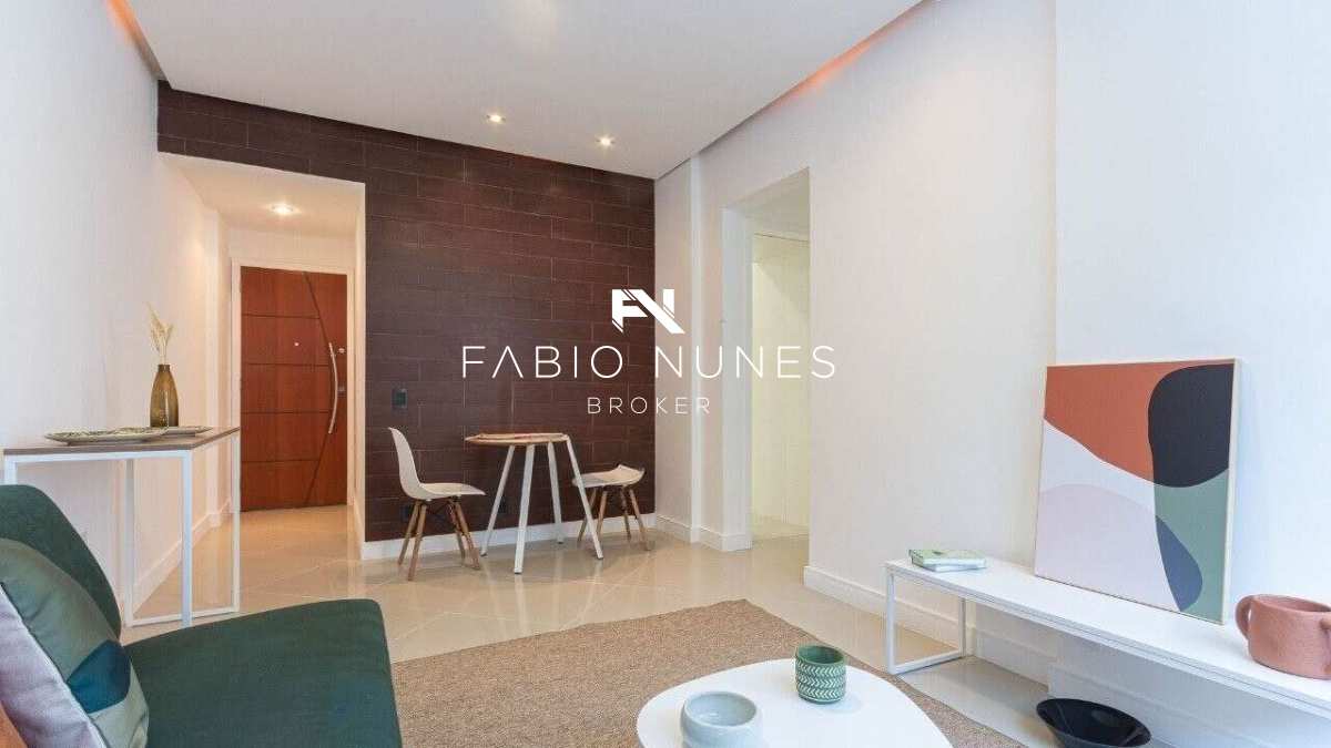Sala em 2 ambientes. - Apartamento à venda em Rio de Janeiro, Lagoa, com 2 quartos, 71,00m²