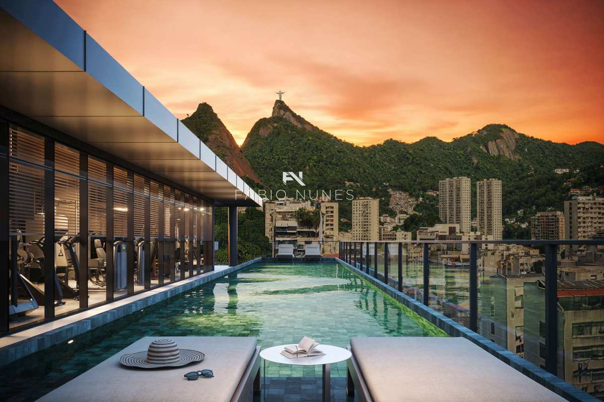 Apartamento à venda, no Céu Laranjeiras em Rio de Janeiro, Laranjeiras, com 1 quarto, 44,75m² - Fabio Nunes Broker