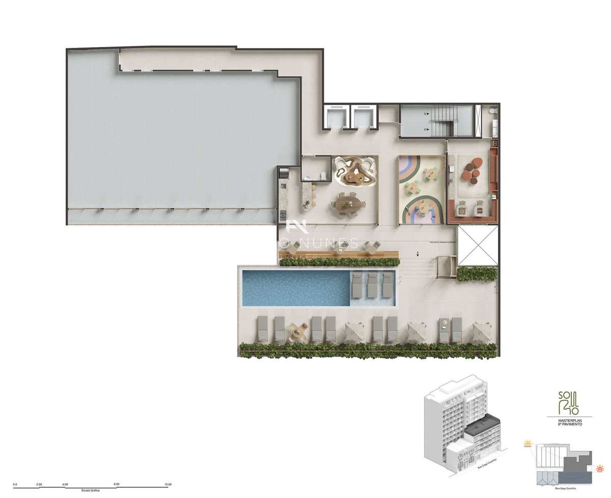  - Apartamento à venda, no Soul Rio Gago Coutinho em Rio de Janeiro, Laranjeiras, com 2 quartos, 78,81m²