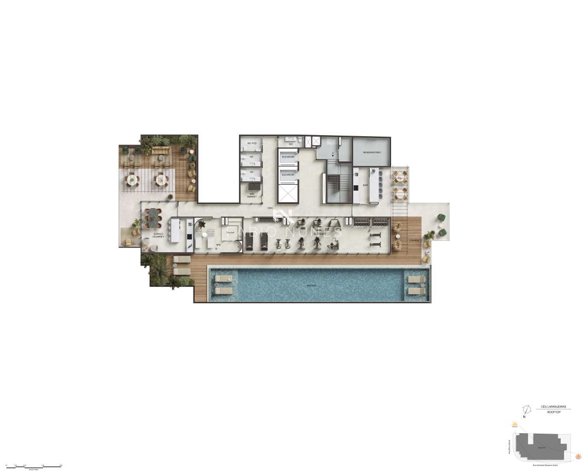  - Apartamento à venda, no Céu Laranjeiras em Rio de Janeiro, Laranjeiras, com 2 quartos, 61,58m²