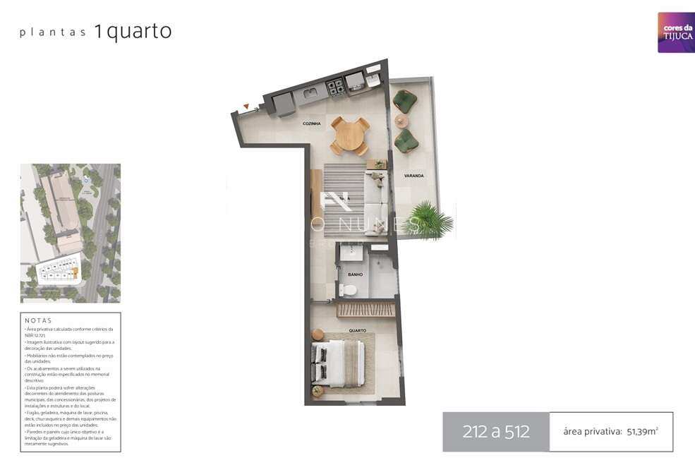 Apartamento à venda com 1 quarto, 51,40m² - Tijuca,Rio de Janeiro