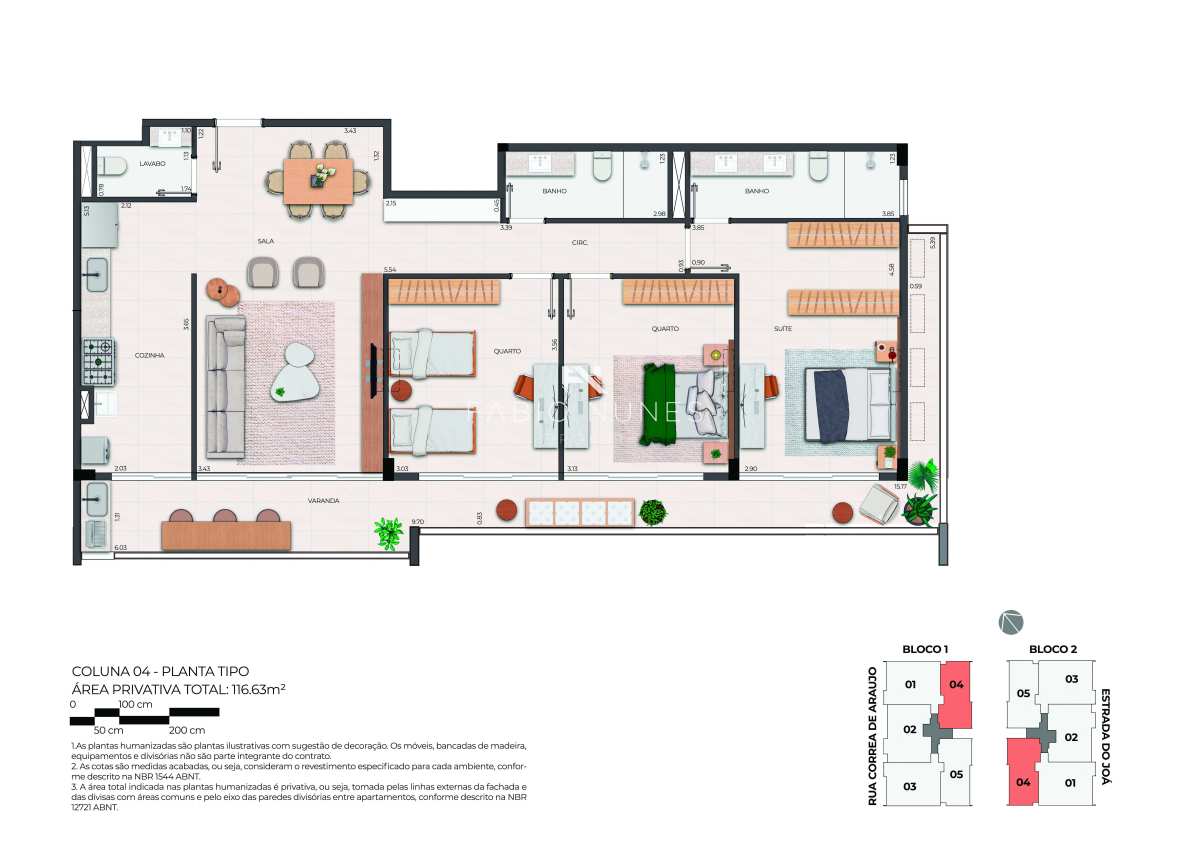 Apartamento à venda com 3 quartos, 116,63m² - Barra da Tijuca,Rio de Janeiro
