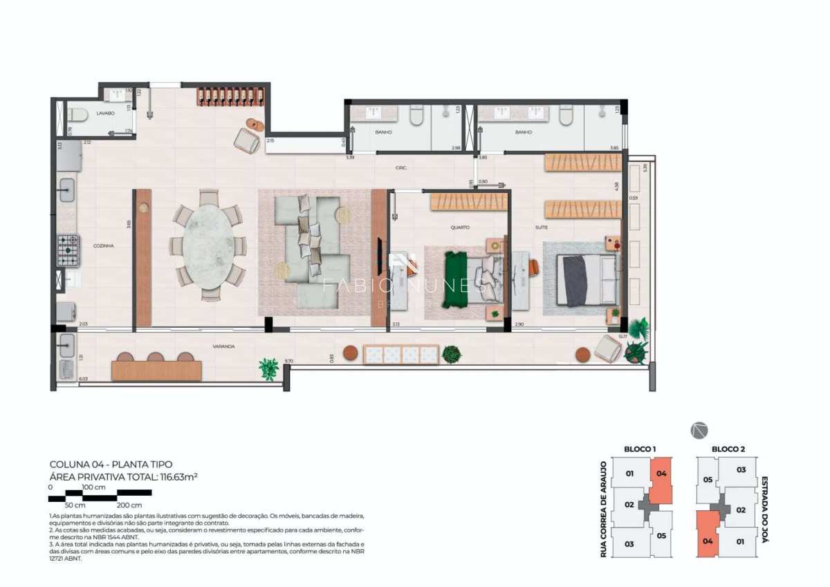 Apartamento à venda com 3 quartos, 116,63m² - Barra da Tijuca,Rio de Janeiro