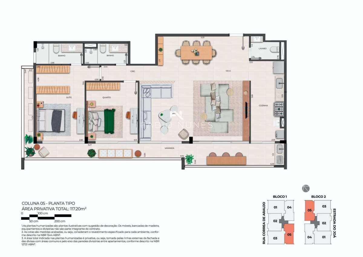 Apartamento à venda com 3 quartos, 117,20m² - Barra da Tijuca,Rio de Janeiro
