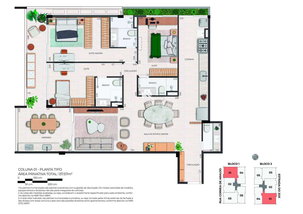 Apartamento à venda com 3 quartos, 137,57m² - Barra da Tijuca,Rio de Janeiro
