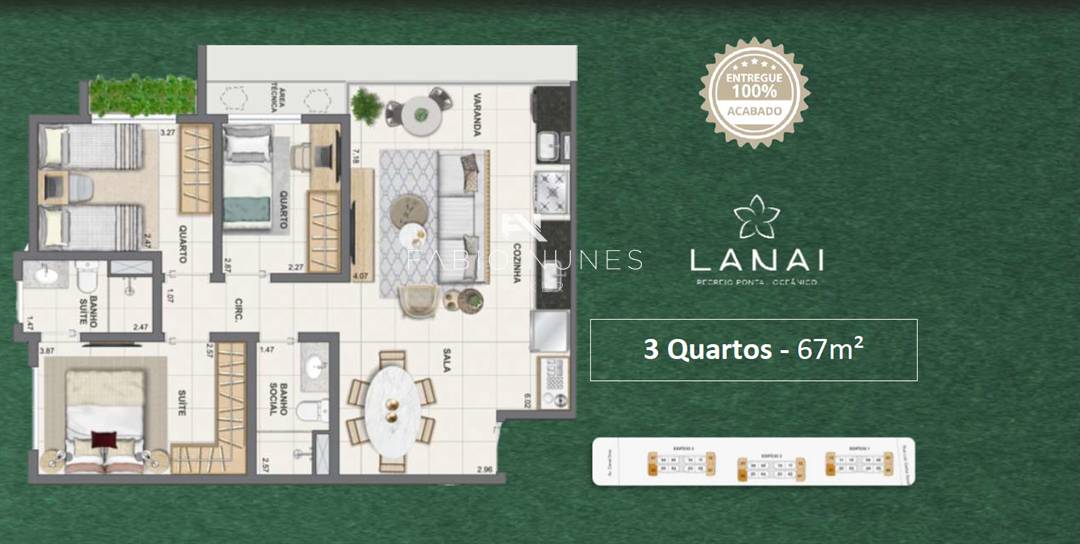 Apartamento à venda com 3 quartos, 67,41m² - Recreio dos Bandeirantes,Rio de Janeiro
