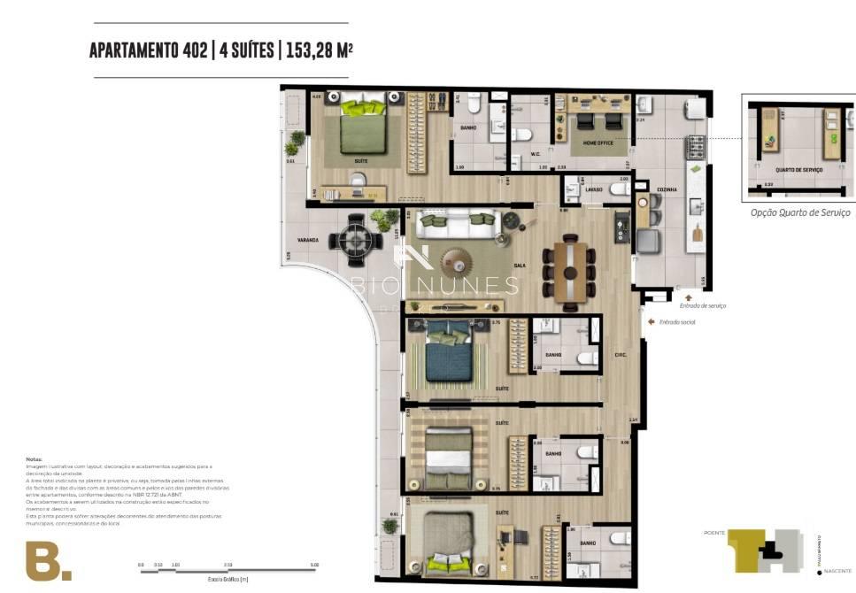 Apartamento à venda com 4 quartos, 153,28m² - Botafogo,Rio de Janeiro