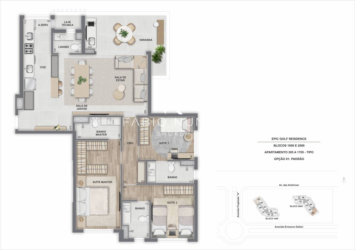 Apartamento de luxo à venda com 3 quartos, 114,74m² - Barra da Tijuca,