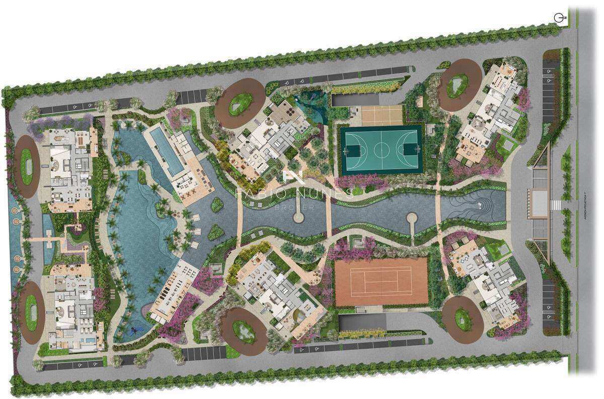 Distribuição do Lazer e Blocos. - Apartamento à venda em Rio de Janeiro, Barra da Tijuca, com 4 quartos, 231,62m²