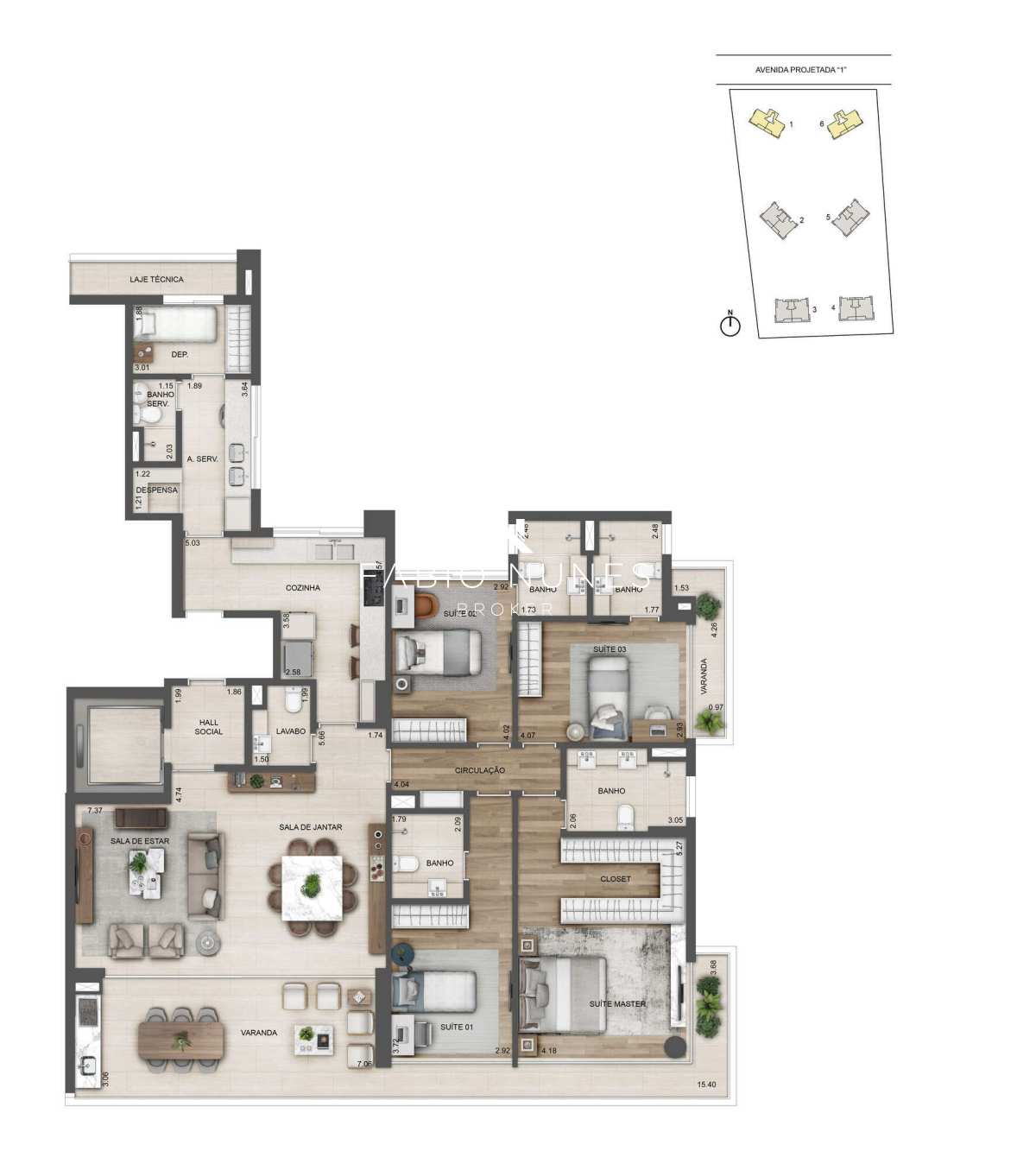 Apartamento à venda com 4 quartos, 194.32m² - Barra da Tijuca,Rio de Janeiro