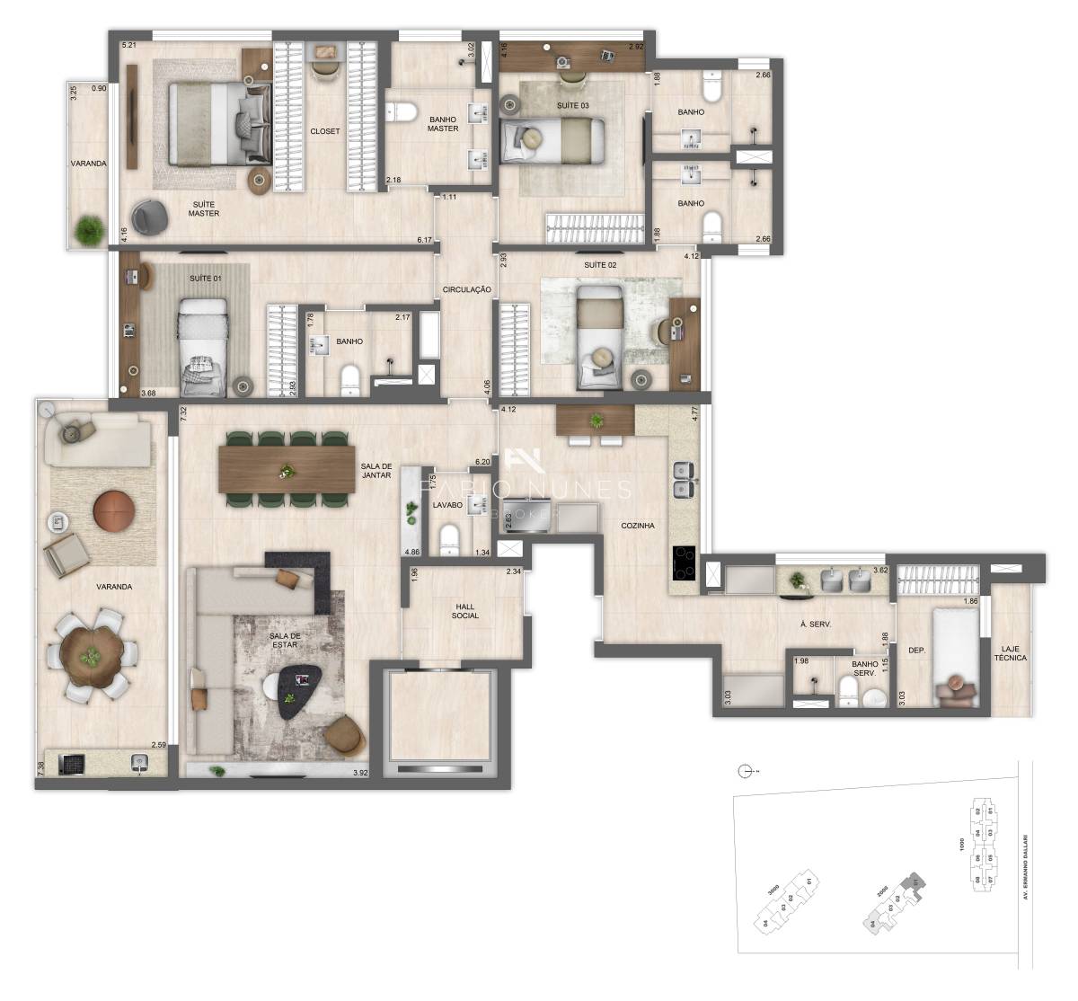 Apartamento de luxo à venda com 4 quartos, 220,13m² - Barra da Tijuca,Rio de Janeiro