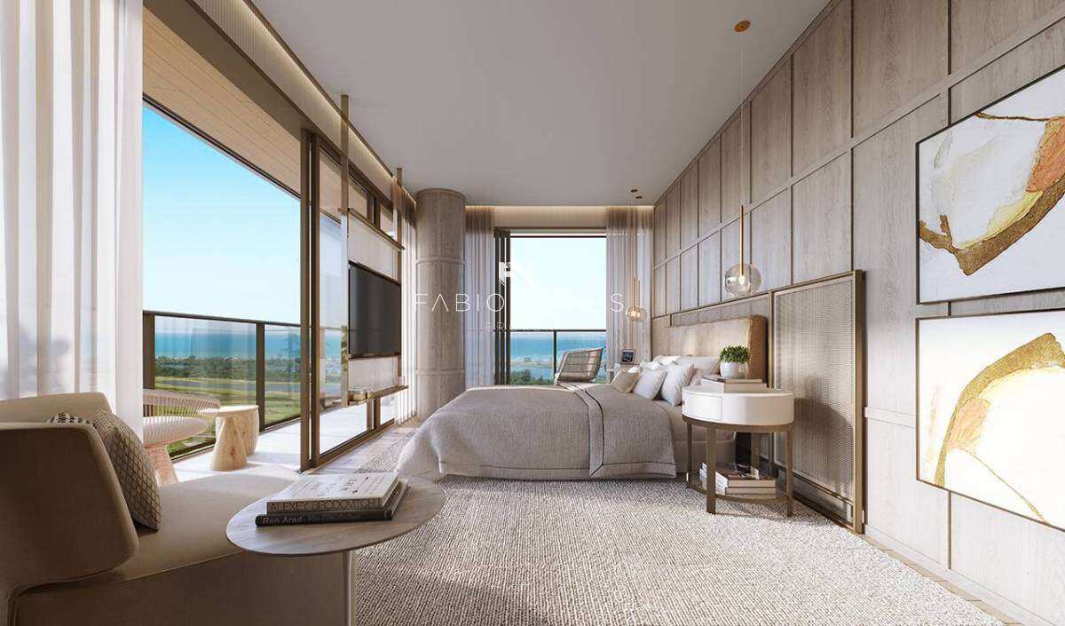 Perspectiva vista suite master. - Apartamento à venda em Rio de Janeiro, Barra da Tijuca, com 4 quartos, 268,4m²
