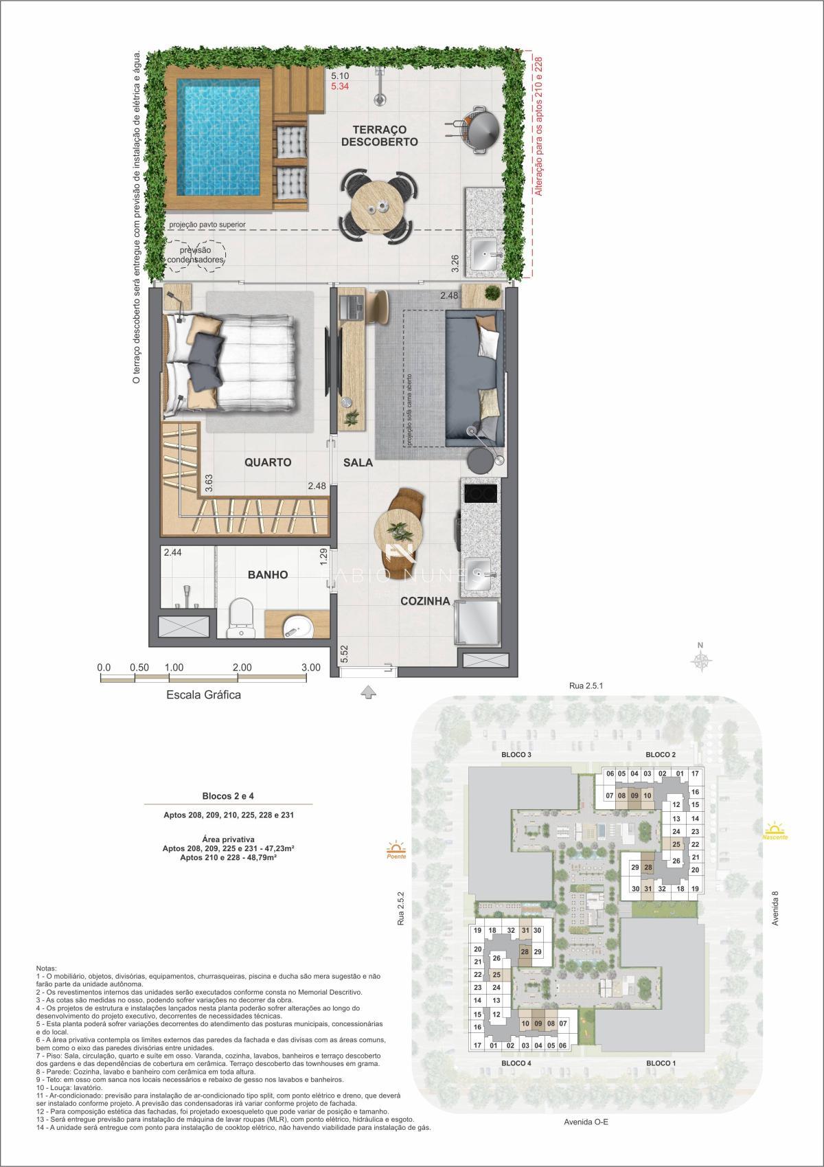 Apartamento Garden à venda com 1 quarto, 48,80m² - Barra Olímpica,Rio de Janeiro