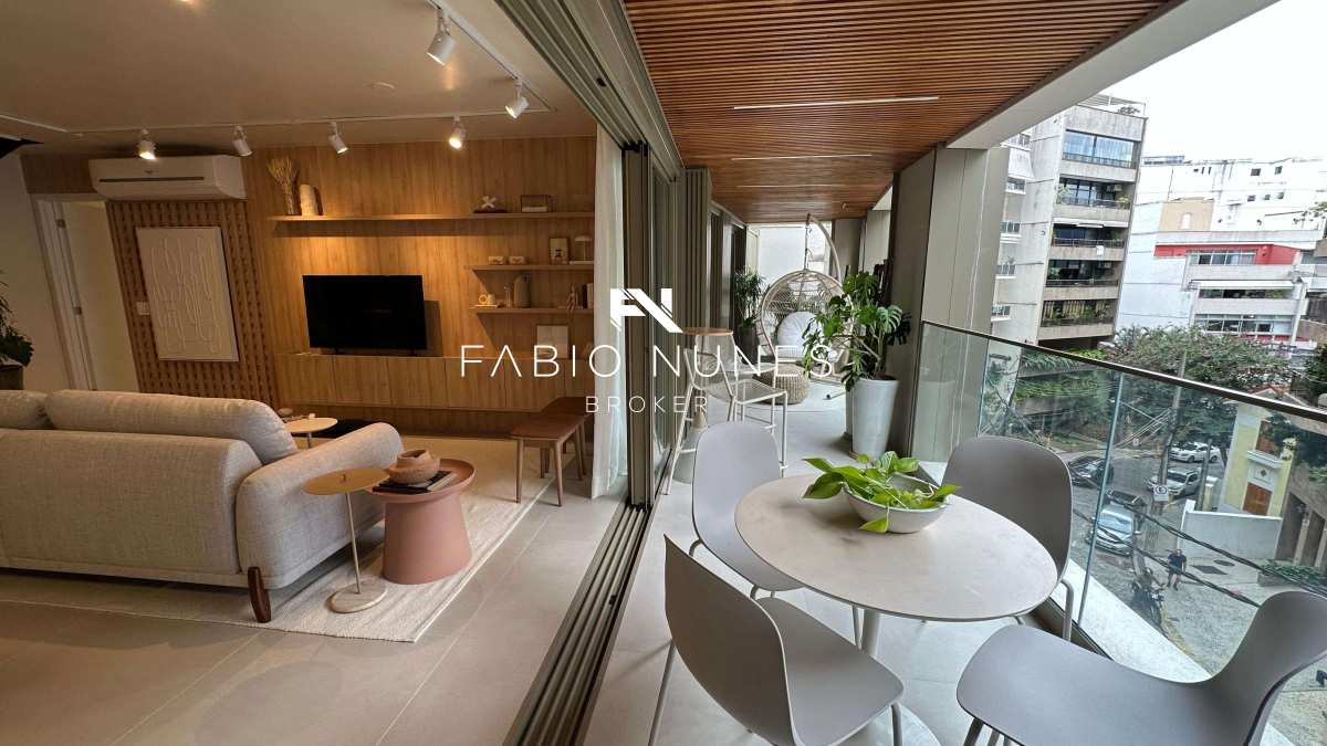 Varanda Gourmet com acesso a Sala ampla. - Cobertura à venda, no Ares Lagoa Outdoor Living,  em Rio de Janeiro, Lagoa, com 4 quartos, 265,46m²