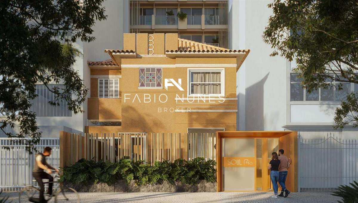 Fachada Casa Tombada - Double Suite à venda, no Soul Rio Alberto de Campos,  em Rio de Janeiro, Ipanema, com 2 quartos, 52,37m²