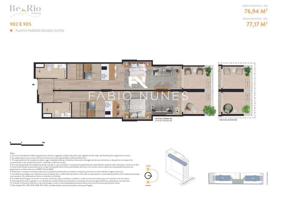Double Suite à venda com 2 quartos, 76,94m² - Ipanema,Rio de Janeiro