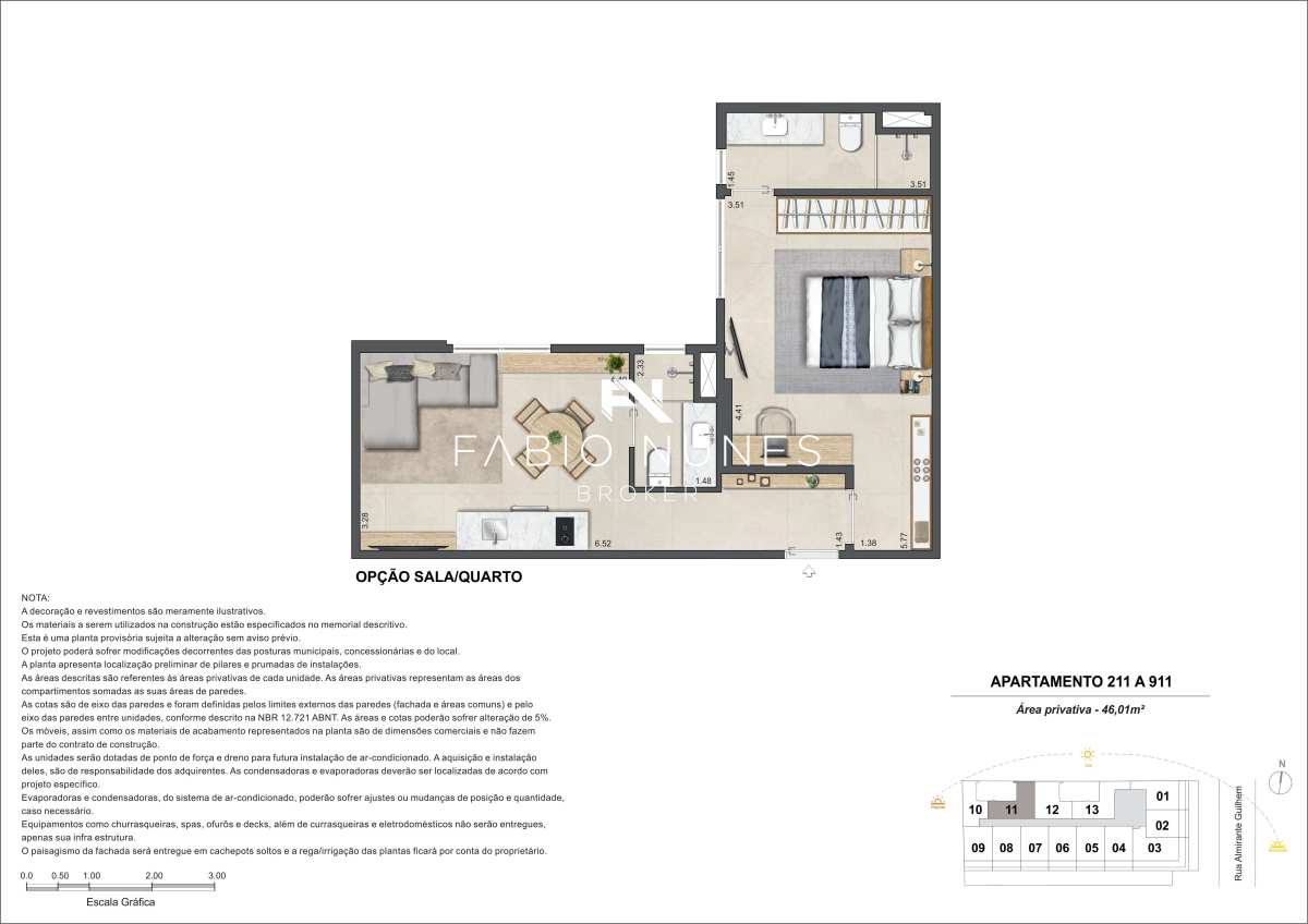 Double Suite à venda com 2 quartos, 44,70m² - Leblon,Rio de Janeiro