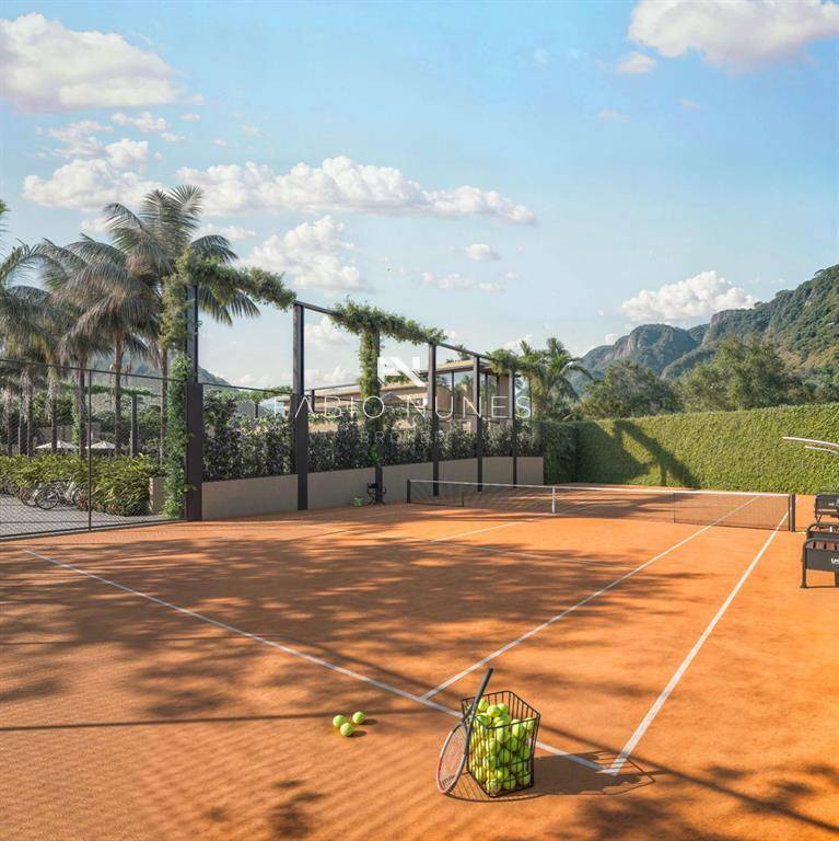 Quadra de tênis. - Lote em Condomínio à venda, no Terrah Américas Clube, , Recreio dos Bandeirantes, 180,00m²