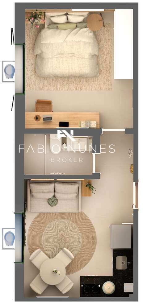 Studio à venda com 1 quarto, 33,89m² - Copacabana,Rio de Janeiro