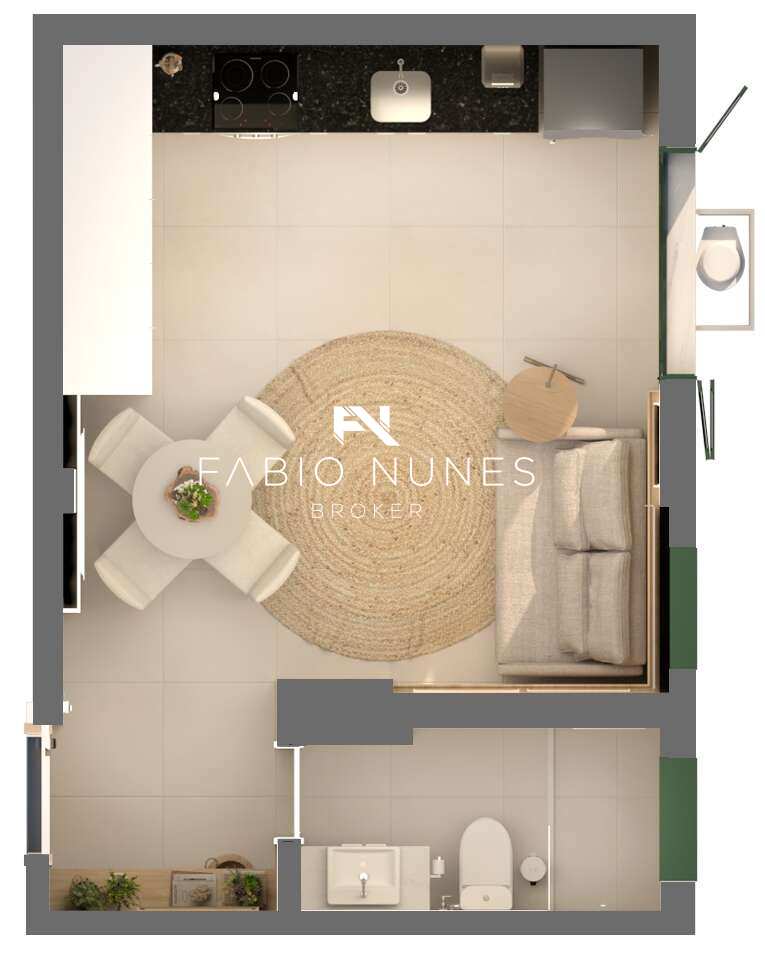 Studio à venda com 1 quarto, 26,89m² - Copacabana,Rio de Janeiro
