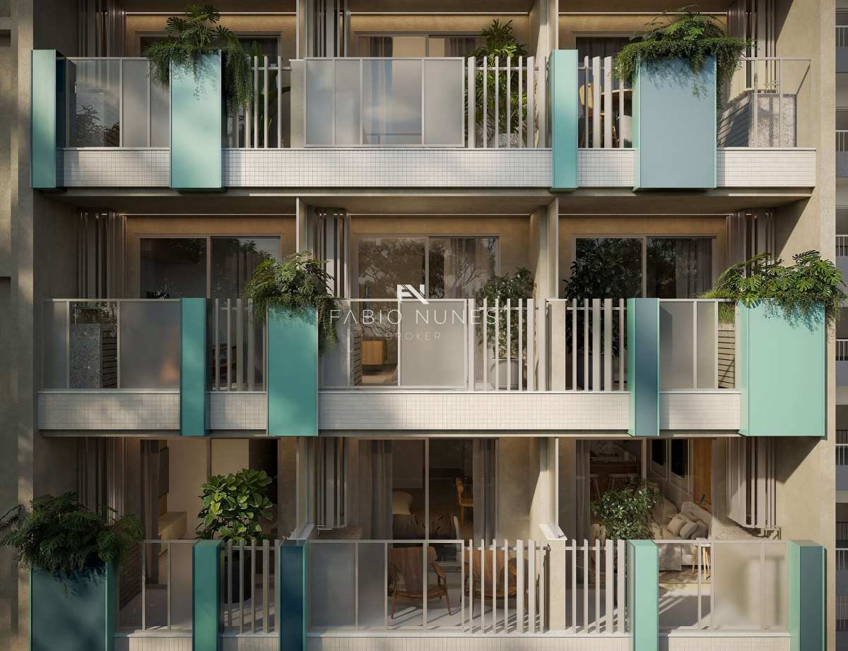 Perspectiva da Varanda. - Studio à venda, no Soul Rio Barão de Icaraí em Rio de Janeiro, Flamengo, com 1 quarto, 41,10m²
