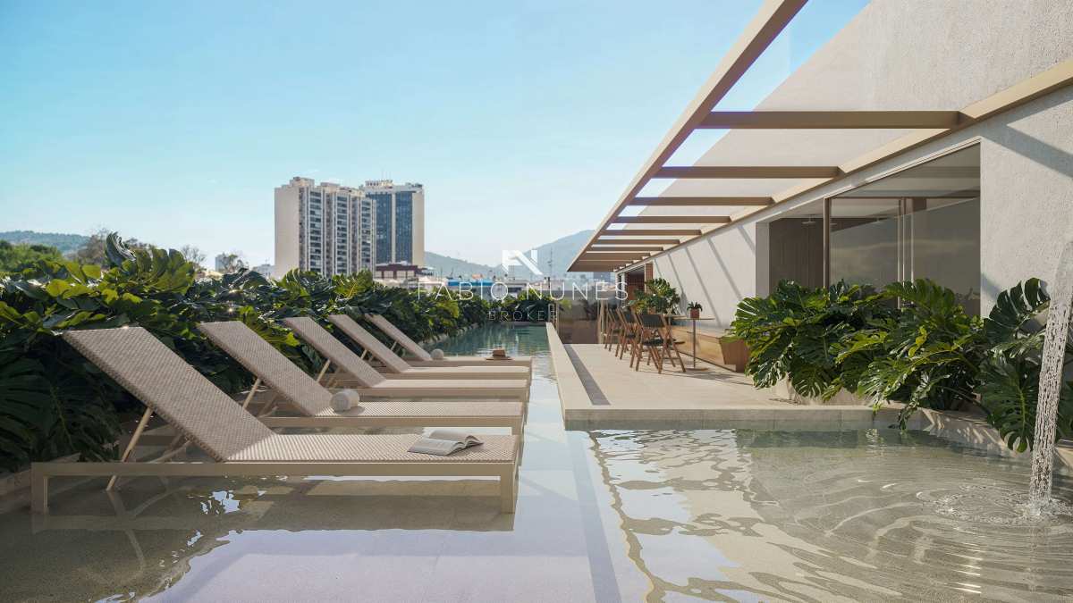 Studio à venda, no Soul Rio Princesa Januária em Rio de Janeiro, Flamengo, com 1 quarto, 44,60m² - Fabio Nunes Broker