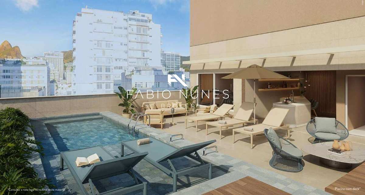 Studio à venda com 1 quarto, 47,56m² - Ipanema,Rio de Janeiro