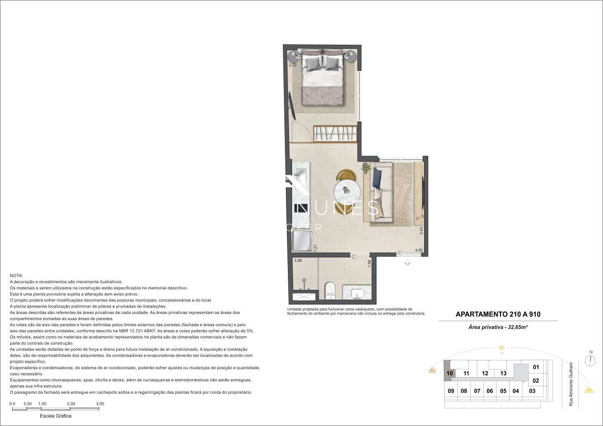 Studio à venda com 1 quarto, 32,65m² - Leblon,Rio de Janeiro